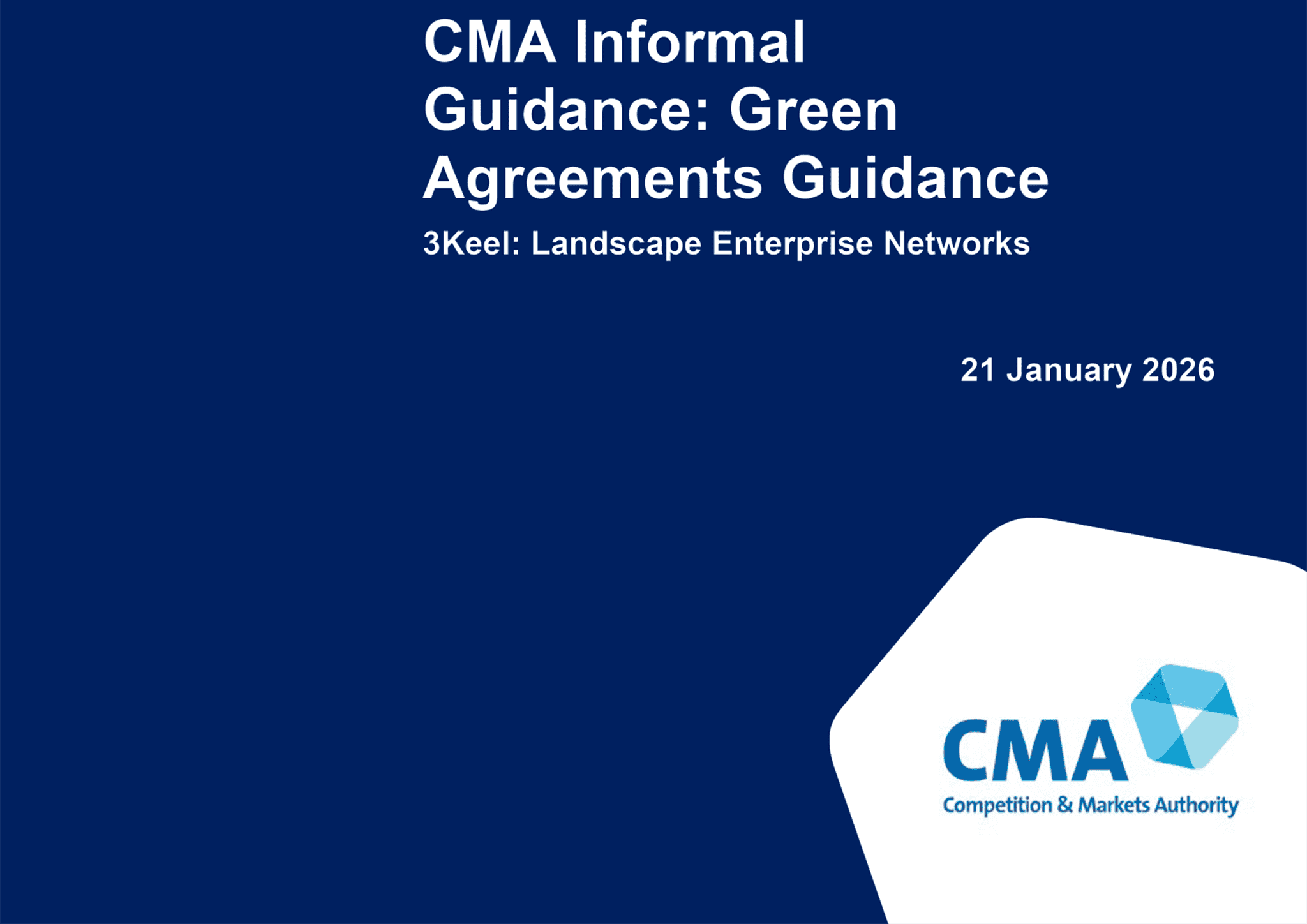 CMA report front cover